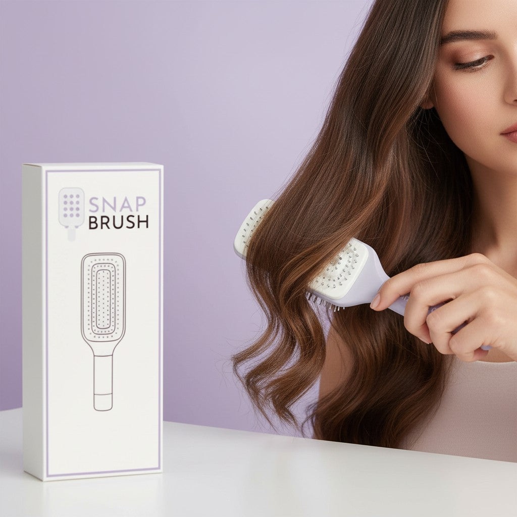 SnapBrush Clean — Samooczyszczająca Szczotka do Włosów