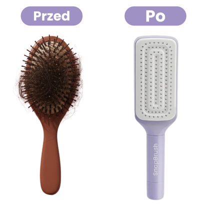 SnapBrush Clean — Samooczyszczająca Szczotka do Włosów